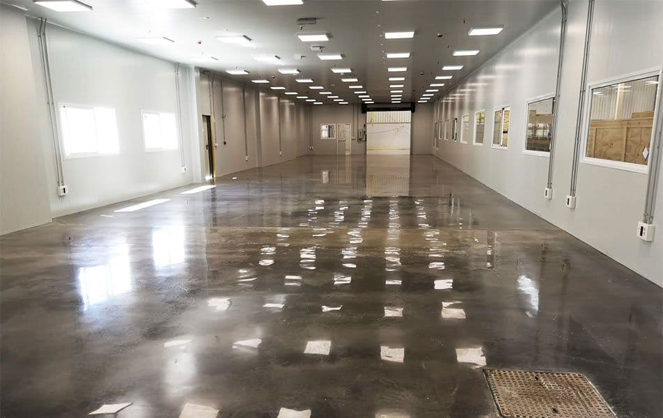 Suelos de hormigón pulido con litio